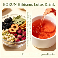 Sachets de thé OEM/ODM Borun Roselle Feuille de Lotus 150g/10g*15 – Élimine la chaleur, aide à rafraîchir en été, favorise la perte de poids, améliore la digestion, facilite le transit intestinal, abaisse la tension artérielle, brûle les graisses