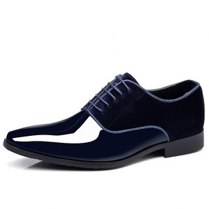Chaussures de ville de luxe haut de gamme pour homme, carrées, légères, basses, en daim britannique et cuir PU respirant, pour mariage, marié et soirée - Product Image 5