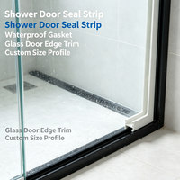 Bande d'étanchéité en caoutchouc extrudé sur mesure, profil PVC TPE EPDM pour joint de dilatation, porte de douche, conteneur et étanchéité d'ascenseur