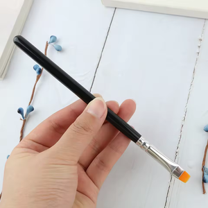 BEILI professionnel noir plat pinceau de maquillage végétalien synthétique cheveux correcteur cosmétique sourcil brosse prix de gros pinceau maquillage - Product Image 6