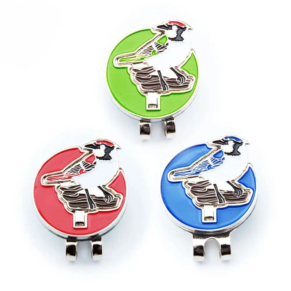 Caiton Golf Hersteller Faltball Marker Bird Ball Marker Hut Clip Großhandel Golfball Marker