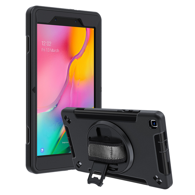 360° Rotatable Kickstand Non-Slip Texture Tab case for samsung Tab a 8.0 Inch 2019 Tablet Computer Case SM-T290