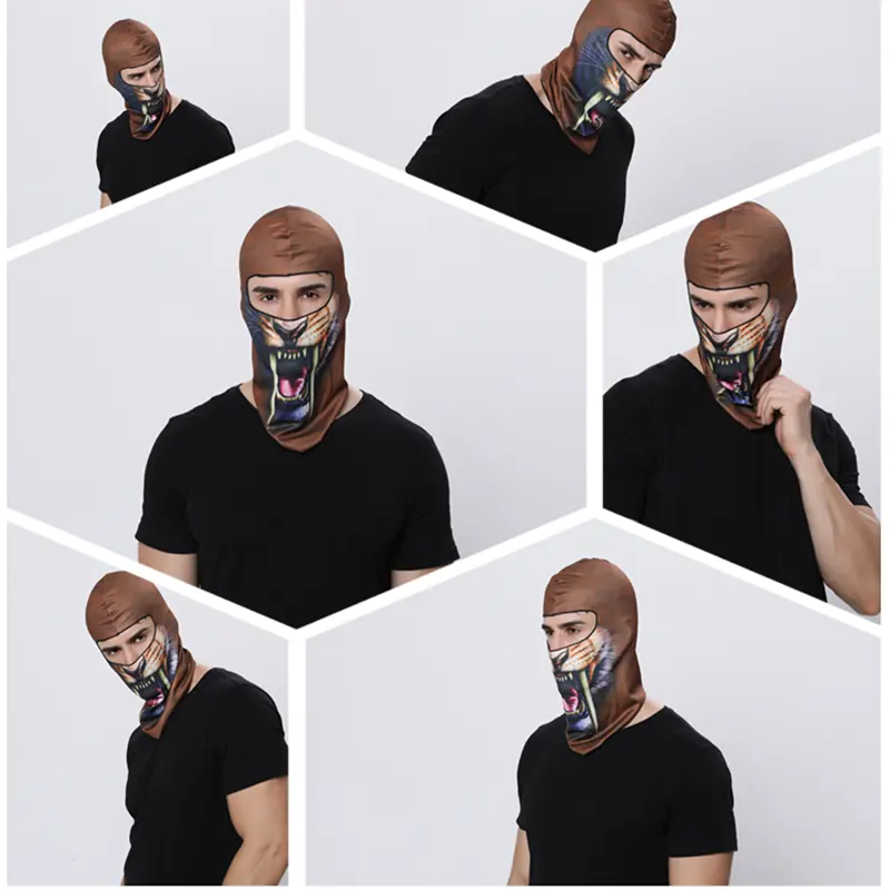 Offre Spéciale multifonction polyester moto cyclisme personnalisé masque de ski un trou cagoule