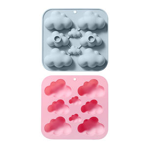 Vente flash : 8 moules en silicone en forme de nuage, sains et résistants aux hautes températures, pour la fabrication de bonbons et de biscuits pour enfants, moules à pâtisserie - Product Image 6