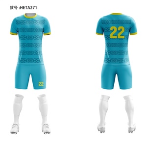 Adult Soccer Uniforms Sets Men Custom Soccer Jersey Football Kits Full Set Soccer Kit Supplier in China - Product Image 3