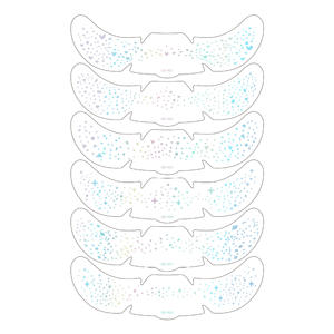 Patchs de maquillage à paillettes pour taches de rousseur Autocollant de tatouage pour visage Transfert d'eau Golden Silver Freckle Party Stage Halloween Christmas - Product Image 5