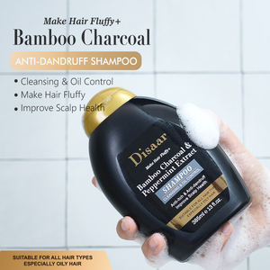Shampooing antipelliculaire au charbon de bambou <span class=keywords><strong>Disaar</strong></span> Shampooing à l'huile d'arbre à thé Contrôle de l'huile de menthe poivrée Anti-démangeaisons Shampooing moelleux pour cheveux gras - Product Image 3