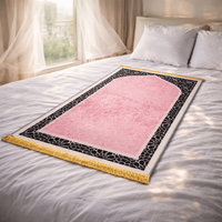 Tapis de prière musulman durable avec base antidérapante à points