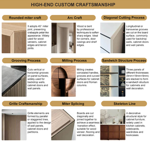 Light Wood Color Walk-in <strong>Wardrobe</strong> Cabinet Body with a Central Island Dressing Table and LED Lighting Bedroom Furniture <strong>Set</strong> - Product Image 4
