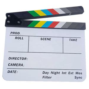 Venta al por mayor 30*24,5 cm acrílico película tablero seco borrar Director película Clapper Junta - Product Image 1
