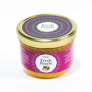 Frasco de vidrio de 365G, perlas de fruta de la pasión de 12 Oz, decoración de cobertura, fruta de la Pasión, sabor dulce, perlas delicadas - Product Image 1