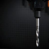 Outil de perçage pour PCB, micro-foret à pointe en carbure de tungstène non revêtu, tige de 3/32 pouces, pour maçonnerie, marteau perforateur, carottage de béton, ambre