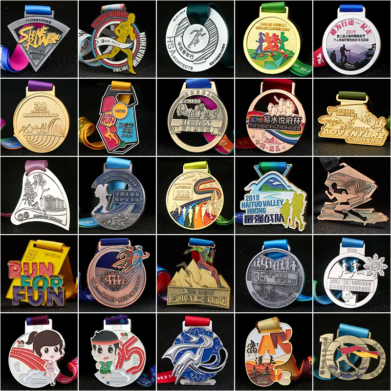 Hyper Free-muestra personalizada de baloncesto, medalla de Metal de carrera de honor, Maratón, llaves, Medalla deportiva de oro, Medalla Militar