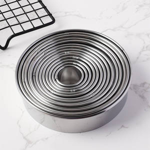 Bakest Professional 12pcs Set Cookie Biscuit pasta Cutter stampo <span class=keywords><strong>per</strong></span> fordonut pasticceria ciambella Round Circle taglio <span class=keywords><strong>stampi</strong></span> - Product Image 1