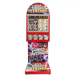 Customized outdoor mini coin operated japanese children's game photo tattoo sticker vending machine