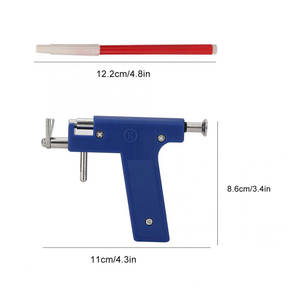 أداة احترافية لثقب الجسم، أداة نقش للأذن والأنف والسرة، مسدس ثقب للأذن، 98 أداة مجوهرات لصنع الأقراط، وزن 0.155 كجم - Product Image 4