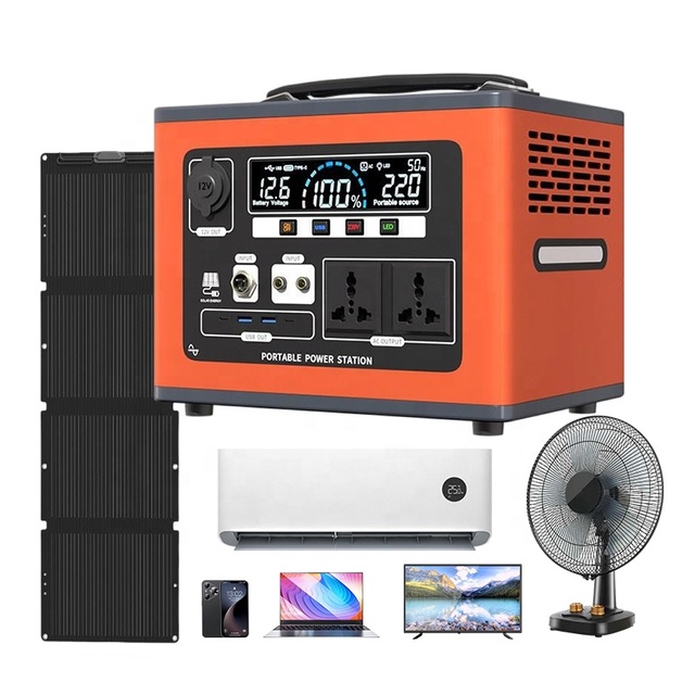 1200w Superior Quality Portable Power Station 1500w 2000w LiFePO4 Battery Power Station Large Capacity Solar Generator 110V 220V