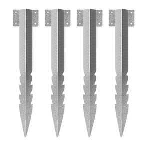 Piquets de réparation pour poteaux de clôture, robustes, en métal Galvalume, étanches, pour usage agricole, <span class=keywords><strong>ancrage</strong></span> pour poteaux en <span class=keywords><strong>bois</strong></span>, pour la réparation des poteaux en <span class=keywords><strong>bois</strong></span> cassés ou inclinés - Product Image 5