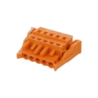 5,0 5,08mm PA66 Conector de bloque de terminales de resorte Gris MCS Cable a cable Conector de bloque de terminales de plástico hembra sin tornillos