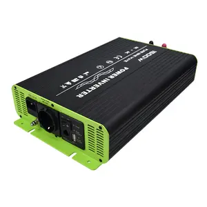 Inversor <span class=keywords><strong>de</strong></span> <span class=keywords><strong>Corriente</strong></span> para Vehículos Recreativos <span class=keywords><strong>de</strong></span> 1500 W (3000 W Pico), <span class=keywords><strong>Convertidor</strong></span> <span class=keywords><strong>de</strong></span> CC 12 V/24 V <span class=keywords><strong>a</strong></span> CA 110 V/220 V/230 V/240 V - Product Image 2