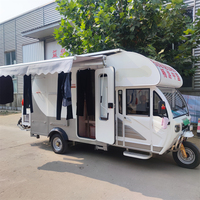 Camping-car de luxe à 3 roues hors route camping-car caravane camping-car remorque nouvelle maison mobile pour les voyages en plein air avec réfrigérateur et équipement de camping
