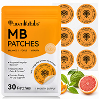 Acentiallabs – 30 Patchs Boosters de Métabolisme avec Extraits d'Orange et de Thé Vert pour une Sensation de Calme et de Concentration