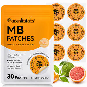 Acentiallabs 30 Cerotti Stimolanti del Metabolismo con Estratti di Buccia d'Arancia e Tè Verde per Aiutarti a Sentirti Calmo e Concentrato - Product Image 1