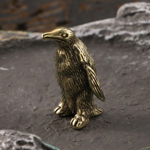 Figurines décoratives en laiton <span class=keywords><strong>de</strong></span> pingouin <span class=keywords><strong>empereur</strong></span>, décoration <span class=keywords><strong>de</strong></span> salon, sculpture créative d'animaux en cuivre, artisanat, souvenir - Product Image 1