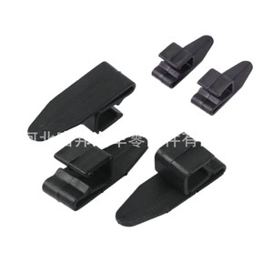 Clip de fijación lateral para alfombrilla de coche, plástico negro, para reemplazo, reparación, uso general - Product Image 1