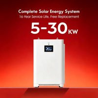 Système solaire hybride 5KW-20KW, kit solaire connecté au réseau, contrôleur MPPT, silicium monocristallin, batterie LiFePO4, onduleur modèle T30 SUPSRSAFE