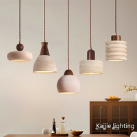 Luminaire suspendu en noyer minimaliste Wabi Sabi pour salle à manger, chambre à coucher, chevet, bar, hôtel, décoration