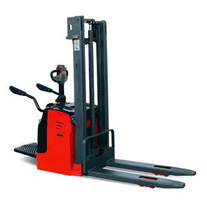 Adjustable integrated balance wheels good quality 1.5 ton electric stacker