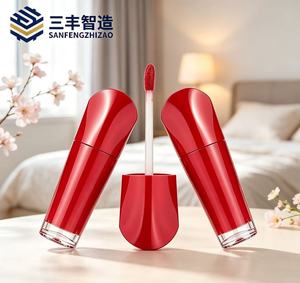Tube de rouge à lèvres elliptique irrégulier, tube de gloss, tube vide, matériaux d'emballage cosmétique en gros, impression de logo - Product Image 3