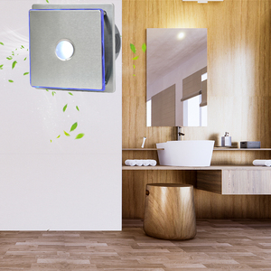 Ventilateur d'extraction et éclairage combinés SEICOI en acier inoxydable de 5 pouces avec design luxueux pour la ventilation de salle de bain, garantie de 5 ans - Product Image 4