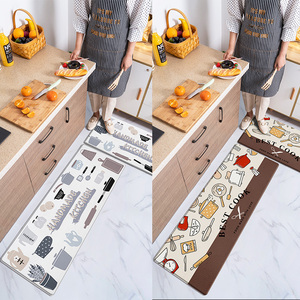 Bắc Âu Mềm Chống Mệt Mỏi Không Trượt Nhà Bếp Thảm Dầu Và Vết Bẩn Nhà Bếp <span class=keywords><strong>Mat</strong></span> Set 2 Cho Nhà Bếp - Product Image 3