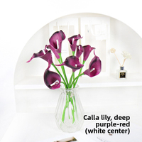 Bunga Calla Lily Mini Buatan Tangan PU Realistis Impor dari Cina, Dekorasi Rumah, Perlengkapan Fotografi Pernikahan, Sentuhan Lembut