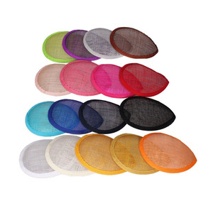 13X10cm DIY Water Drop Shape Party <strong>Hats</strong> Base Small Droplet Sinamay Fascinator Base - Product Image 1