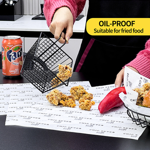 Papel Antigrasa e Impermeable Impreso Personalizado, Tamaño Personalizado, Ecológico y Biodegradable para Papas Fritas/<span class=keywords><strong>Pollo</strong></span> Frito - Product Image 5
