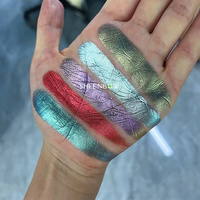 Sheenbow Poudre de chrome métallique super rouge Pigment de fard à paupières effet métal rouge