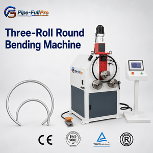 High Torque 3 <b>Roller</b> Pipe Rolling Machine with Gear Drive for Large Radius Greenhouse Tube Bending - Product Image 1