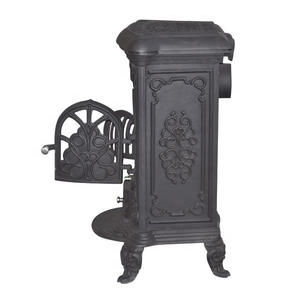Poêle à bois classique <span class=keywords><strong>en</strong></span> <span class=keywords><strong>fonte</strong></span>, 10 kW de puissance thermique, pour appartement et hôtel - Product Image 6