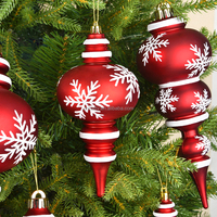 Haute qualité 35cm en plastique galvanoplastie boule de noël ornements boules incassables couleur personnalisable arbre de noël