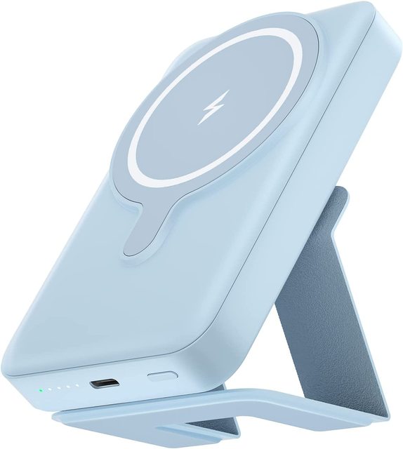 10000mAh Magnet Wireless Charger for iPhone Portable 20W PD Magnetic Wireless Power Bank with Foldable Stand