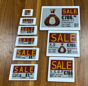 Etiqueta de Precio Digital con Tinta Electrónica para Supermercado, 1.54"/2.13"/2.6"/2.9"/4.2"/7.5", NFC, ESL, Etiqueta Electrónica para Estantes, para Uso en Centros Comerciales - Product Image 1