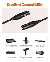 Câble audio professionnel XLR 3 broches personnalisé, mâle vers femelle, 8 m, haute qualité