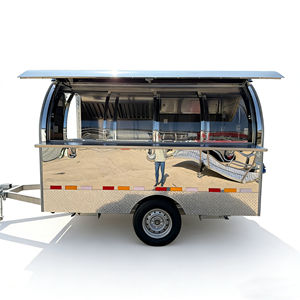 Chariot mobile à glace et à restauration rapide à 4 roues en acier inoxydable avec finition miroir et chauffage intégré - Product Image 2