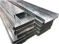 Chemin de câbles en acier galvanisé avec système de support perforé Plateaux de câbles à haute durabilité