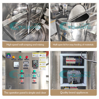 Machine de mélange de liquides chimiques 300l 1000l Gel douche Savon liquide Shampooing Mélangeur Mélangeur Machine à fabriquer du détergent pour les mains