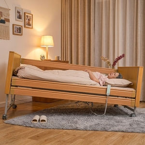 IEC 60601 OEM&ODM Elektrisches Krankenhausbett mit Rollen für die häusliche Pflege, Holzbett für Senioren - Product Image 6