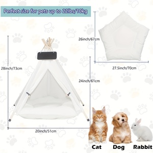 Camas <span class=keywords><strong>para</strong></span> Mascotas de Alta Calidad, Cálidas <span class=keywords><strong>para</strong></span> Invierno, Tienda de Campaña Tipo Tipi <span class=keywords><strong>para</strong></span> Mascotas, Casa <span class=keywords><strong>para</strong></span> Perros con Cojín Grueso <span class=keywords><strong>para</strong></span> Gatos y Perros - Product Image 5
